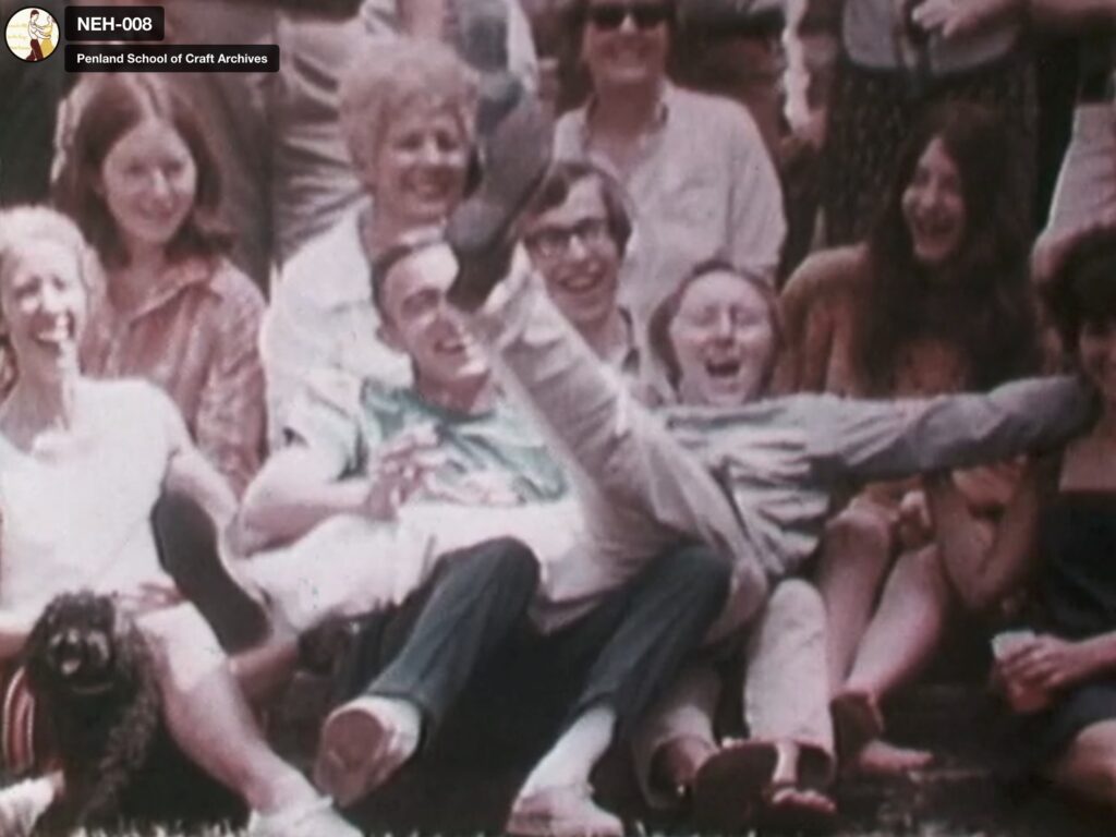 A frame from the film Penland Summer 1969