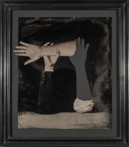 Dan Estabrook, The Thief, cut tintype, 19 x 17 inches
