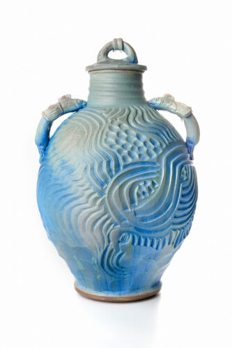 Cynthia Bringle, Fish Jar, stoneware, 20 x 12 x 12 inches