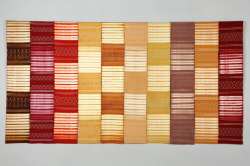 Catharine Ellis, Moroccan Inspiration, wool, cotton, natural dyes, 41 x 80 inches