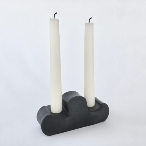 Greg Gehner, Displace Candleholder, steel, 2-3/4 x 5-1/2 x 2-1/2 inches