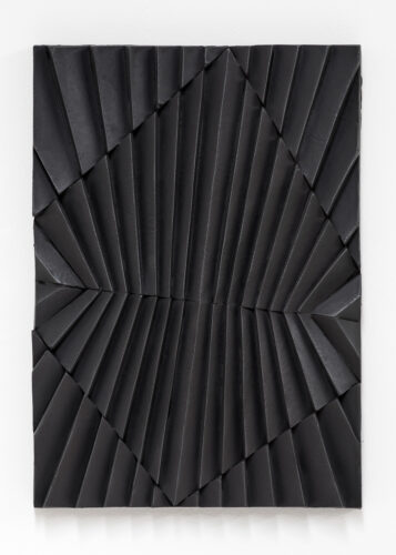 Mathew McConnell, February February (4), earthenware, bone charcoal, graphite, 12 x 9 x 1 inches