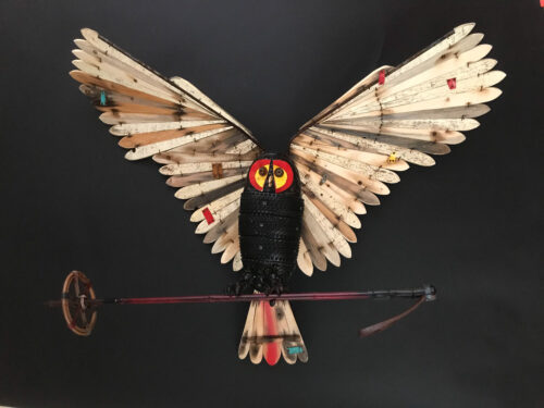 Geoffrey Gorman, Silent Flight, mixed media, found objects, 36 x 32 x 10 inches
