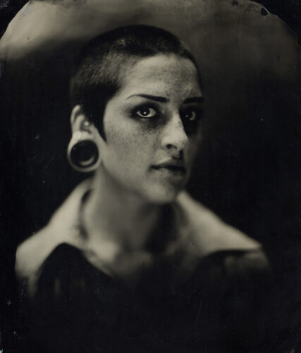 Monty McCutchen, Cally, wet-plate collodion tintype, 12 x 10 inches