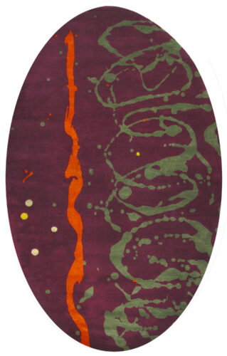 Alicia D. Keshishian/Carpets of Imagination, Instinct, hand-knotted Tibetan wool and silk, 14 x 8-1/2 feet