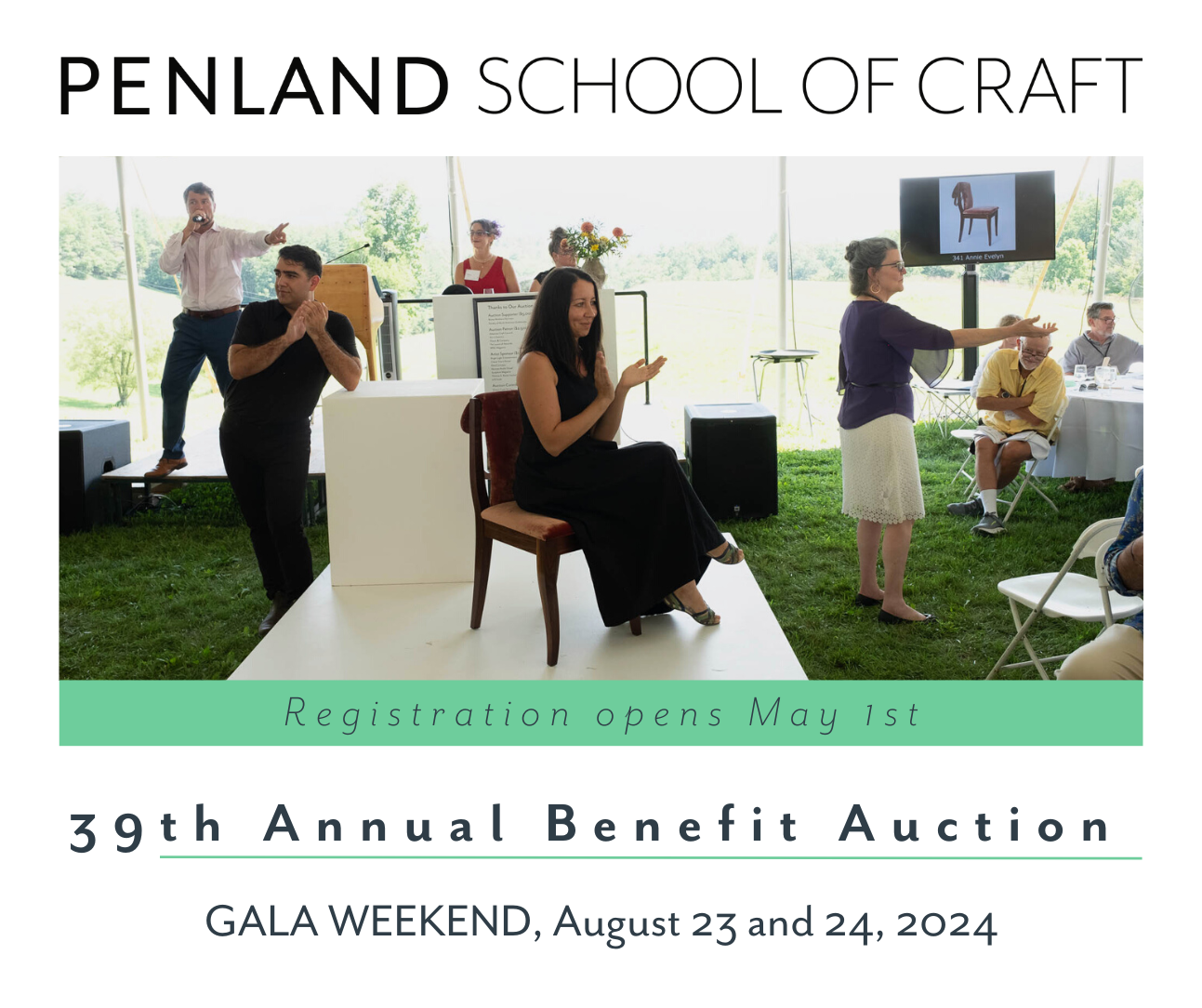 38th Annua Penland Benefit Auction, Registration Opens May 1st
