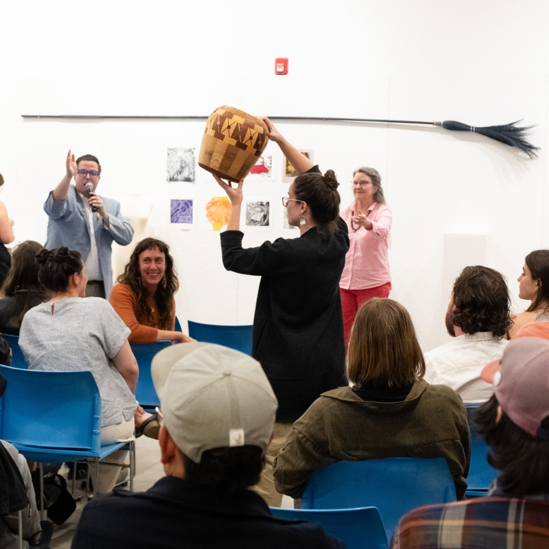 Scholarship Auction in Northlight, Summer Session 5 in Northlight Building at Penland